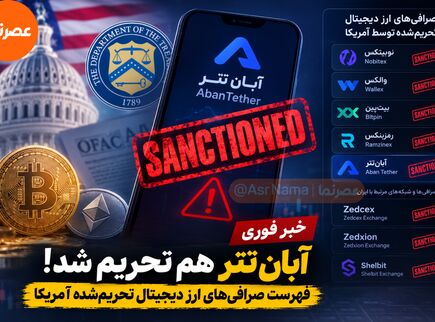 آبان‌تتر هم تحریم شد؛ فهرست صرافی‌های ارز دیجیتال تحریم‌شده توسط آمریکا