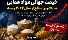 قیمت جهانی مواد غذایی به بالاترین سطح از سال ۲۰۲۲ رسید؛ جنگ و بحران آب‌ و هوا بازار غذا را ملتهب کرد