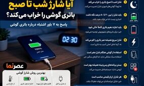 آیا شارژ شب تا صبح باتری گوشی را خراب می‌کند؟ پاسخ به ۷ باور اشتباه درباره باتری