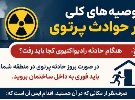 توصیه‌های ایمنی در حوادث پرتوی؛ هنگام حادثه رادیواکتیوی کجا باید رفت؟