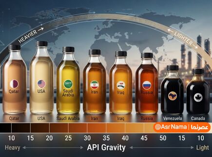 مقایسه نفت خام کشورهای مختلف؛ کدام کشور باکیفیت‌ترین نفت جهان را صادر می‌کند؟ + اینفوگرافیک