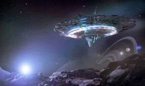 جنجال جدید در آسمان؛ انتشار ویدیوی خیره‌کننده از یک UFO با ۸ پرتو نور بر فراز دریای زرد +فیلم