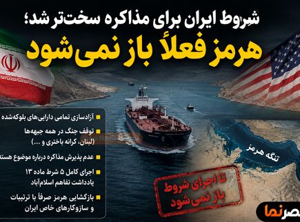 ۵ شرط ایران روی میز آمریکا؛ هرمز تا اطلاع ثانوی بسته می‌ماند!