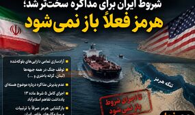 ۵ شرط ایران روی میز آمریکا؛ هرمز تا اطلاع ثانوی بسته می‌ماند!