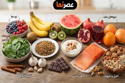 ۱۸ ماده غذایی شگفت‌انگیز برای کاهش فشار خون؛ از توت‌ها و موز تا سیر و شکلات تلخ