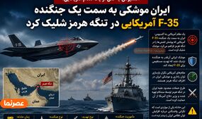 مقام آمریکایی: ایران به سمت جنگنده F-35 آمریکا در تنگه هرمز موشک شلیک کرد