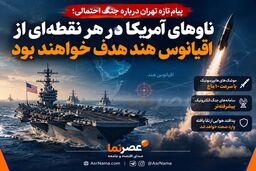 پیام تازه تهران به واشنگتن؛ ناوهای آمریکا در سراسر اقیانوس هند در تیررس ایران؟